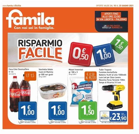 Volantino Famila Superstore a Canicattì: offerte e negozi .